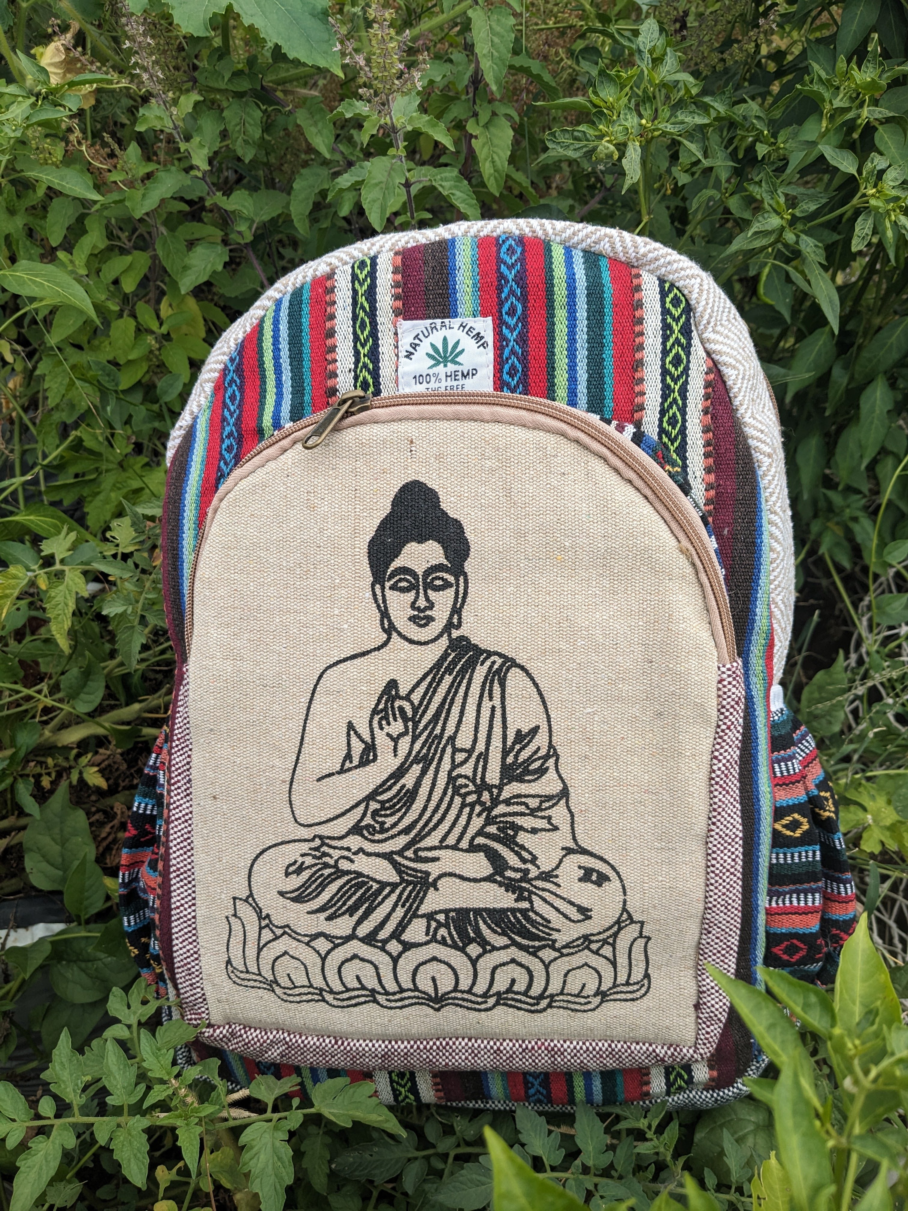 Buddha Printed | Hemp Backpack