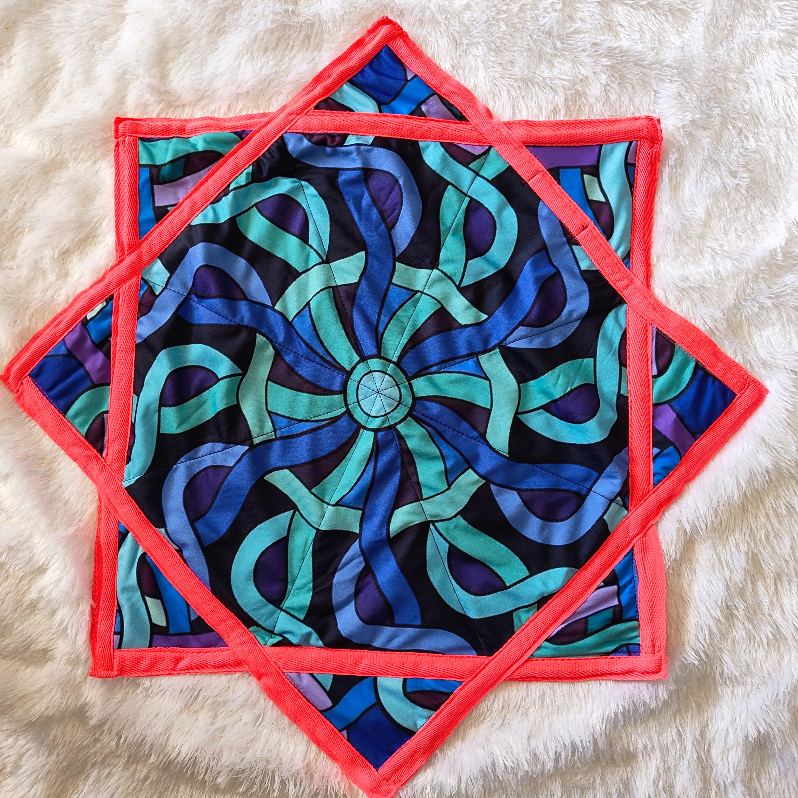 Blue 💙 Trippy Dapostar l Neon Spinning Cloth